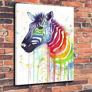 Art hand Auction Zebra Zebra Shima Luxury Canvas Art Panel Poster A1 Overseas Miscellaneous Goods Animal Abstract Painting Art Painting Goods Stylish Photo, printed matter, poster, others