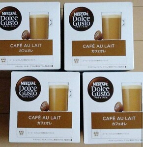 新品未開封 ネスカフェ ドルチェ グスト カプセル カフェオレ 4箱64杯分