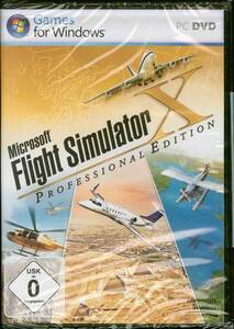 新品 Microsoft Flight Simulator X Professional Edition (ドイツ版) フライト シミュレータ X