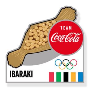 コカコーラ 東京オリンピック ピンバッジ 都道府県 茨城県