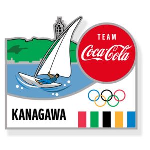 コカコーラ 東京オリンピック ピンバッジ 都道府県 神奈川県