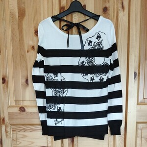 デシグアル 長袖Tシャツ カットソー ボーダー柄