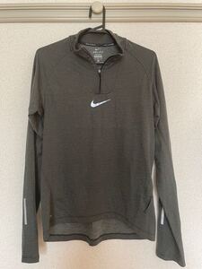 NIKE ロングスリーブ DRI FIT ハーフジップ ランニング メンズ Mサイズ 長袖