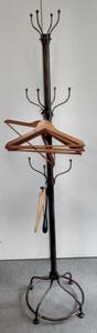  price . possible antique style hanger rack wood grain hanger 6 pieces attaching .. lowering clothes hanger coat storage stylish hat bag mountain hand line inside week-day 3000 jpy delivery 