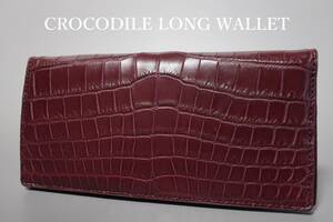  new goods top class Celeb exclusive use crocodile one sheets leather center taking . inside side . black ko leather . use peerless tailoring bundle inserting KSW10 WINE 4