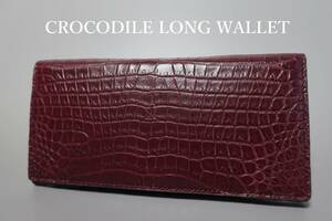  new goods top class Celeb exclusive use crocodile one sheets leather center taking . inside side . black ko leather . use peerless tailoring bundle inserting KSW10 WINE 5