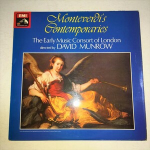 EMI ASD-3393 デヴィッド・マンロウ Monteverdi's Contemporaries 《モンテヴェルディの同時代人たち》 白黒切手ラベル