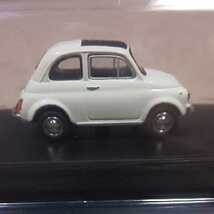 京商 1/64 フィアット 2 フィアット 500F 白 FIAT 500F ホワイト 2007 第79弾_画像3