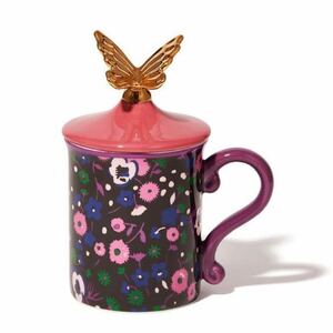 Francfranc ANNA SUI フタ付きマグ フラワー ピンク マグカップ フランフラン アナスイ