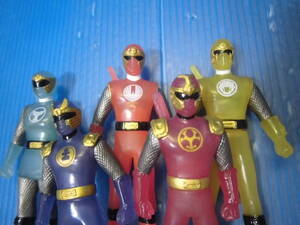 * Ninpu Sentai Hurricanger / clear version Mini sofvi 5 point set ( tv kun all member present )