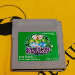ゲームボーイソフト ポケットモンスター 緑 電池をCR2032に換装済