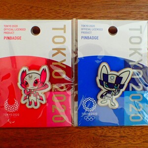 ピンバッジ2個 東京2020 オリンピック ミライトワ ソメイティ 公式ライセンス商品 値下げ交渉歓迎