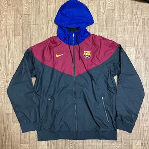 《新品未使用》ナイキ サッカー FCバルセロナ ナイロンジャケット パーカー USのXLサイズ