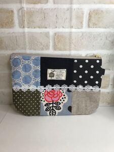 ポーチ ハンドメイド マチなし