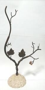アイアンツリー インテリア レトロ おしゃれ ヴィンテージ風 アンティーク調 枯れ葉の飾り物。