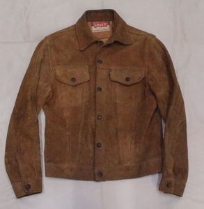 VintageOriginal 60's LEVI'SビッグE サードGジャン スエードレザージャケット リーバイス557 3rd ヴィンテージ古着 70505