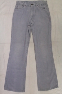 VintageOriginal 90's Levi's517 コーデュロイパンツ ブーツカット USA製 W33L34 リーバイス 水色グレー ヴィンテージ オールド古着 ⑤