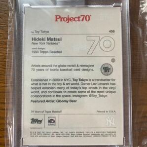⑥Topps Project70 Card 456 - 1993 Hideki Matsui by Toy Tokyoの画像2