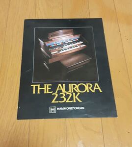  free shipping! rare Hammond organ HAMOND ORGAN THA AURORA 232K catalog leaflet poster period thing A4 size 