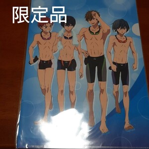 映画 ハイスピード! Free！ クリアファイル 渋谷マルイ プレミアムショップ 限定 七瀬遙 橘真琴 椎名旭 桐嶋郁弥 アニメ