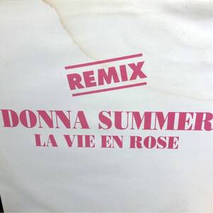 DONNA SUMMER / LA VIE EN ROSE REMIX FRANCE盤 ONLY