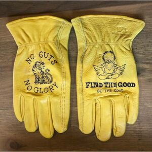 ハンドメイド レザー グローブ タトゥー バイク キャンプ アウトドア ハーレー