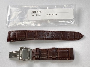 L0GG012J9 SEIKO Brightz 20mm original leather belt crocodile Brown SAGA219/8B92-0AP0 for cat pohs free shipping 