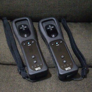 Nintendo Wii WiiU用 リモコン セット(ブラック)