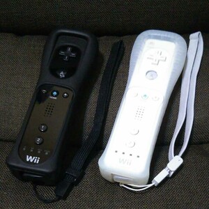 Nintendo Wii WiiU用 リモコン セット(ブラック・ホワイト)
