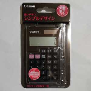 キヤノン LS-12T-BK 手帳サイズ電卓 12桁 (ブラック)