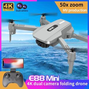 【本格派】4K デュアルカメラ ドローンE88mini(新品未使用品)
