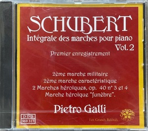 (FN13H)☆器楽未開封/ピエトロ・ガリ/Pietro Galli/Schubert: Integrale des Marches pour Piano Vol.2☆