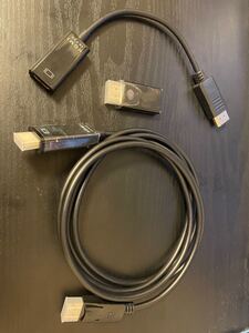 DP to 4K HDMI変換ケーブル 3点セット