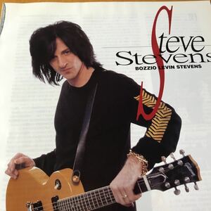 0430-1 レア切り抜き　スティーヴ・スティーヴンス　Steve Stevens インタビュー　/ ピート・レスペランス　ハーレム・スキャーレム