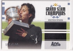 2005 Ace Authentic GRAND SLAM CHAMPIONS #GS-7 ANASTASIA MYSKINA 156/500