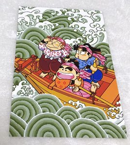 Nintama Rantaro original work postcard one year is collection . name temple . Taro Settsu. .. circle luck ...be.. Taro .. circle ..be. illustration card .....