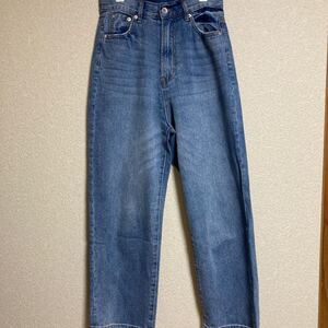 デニムパンツ レディース ワイドパンツ ジーンズ ストレート ダメージ加工 ロング丈 ロングパンツ ボトムス 20ss
