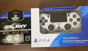 PS4 ワイヤレスコントローラー Dualshock4/新品純正GALAXYフリーク&HORI USBケーブル付き!