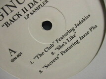 Ginuwine ： Back II Da Basics LP Sampler 12'' // The Club F. Jadakiss / She's Like / Want You To Be / 落札5点で送料無料_画像2