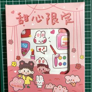 新品 シールステッカー 女の子 コラージュ ジャーナル素材 おすそ分けファイル 紙モノ スクラップブッキング
