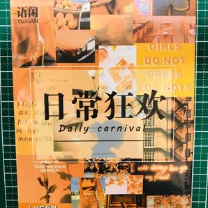 新品 シールステッカー ジャーナル素材 おすそ分けファイル 紙モノ コラージュ 色 スクラップブッキング