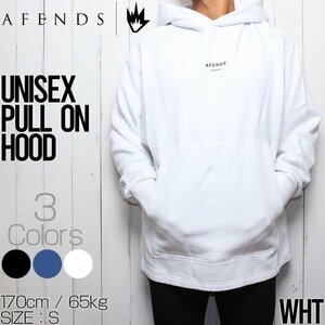 AFENDS アフェンズ UNISEX PULL ON HOOD プルオーバーパーカー フーディ M212505　WHT Lサイズ