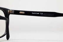デッドストック Bausch & Lomb 720 EBONY-U 52-18 マットブラック ウェリントン メガネ サングラス フレーム ボシュロム ヴィンテージ_画像4