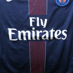 パリ・サンジェルマン PSG 16-17 ホーム ユニフォーム M ナイキ NIKE フランス Paris Saint-Germain サッカー シャツの画像7