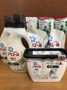 アリエール バイオサイエンスジェル 微香タイプ 本体 690g×2本 詰め替え650g×2袋 ジェルボール16個入り×1箱