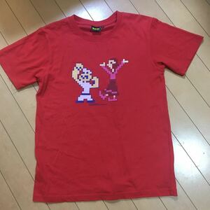 ☆服ゲーム「ファミコン ポパイ Mサイズ半袖Tシャツ」身幅約45cm着丈約55cm ビンテージ 任天堂 オリーブ ブルート