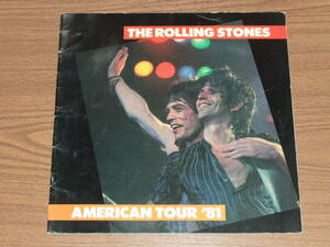 ◆希少　ザ・ローリング・ストーンズ　アメリカン・ツアー’81　パンフレット THE ROLLING STONES AMERICAN TOUR'81