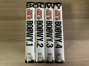 VHS GIGS CASE OF BOOWY 1~4巻　再生未確認 【管理 5443】【ジャンク】