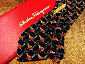 NR1002! superior article! Ferragamo [ cat *..] necktie *