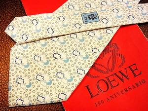 №Ｒ0970♪良品 ♪【ＬＯＥＷＥ】ロエベ【夜空・星・月・雲】ネクタイ